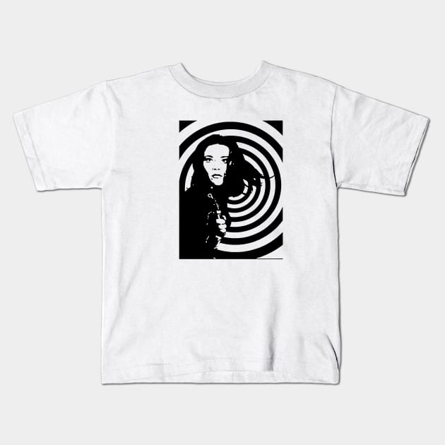 Diana Rigg Is Emma Peel Classic Basic Female Love. Kids T-Shirt by Den Tbd